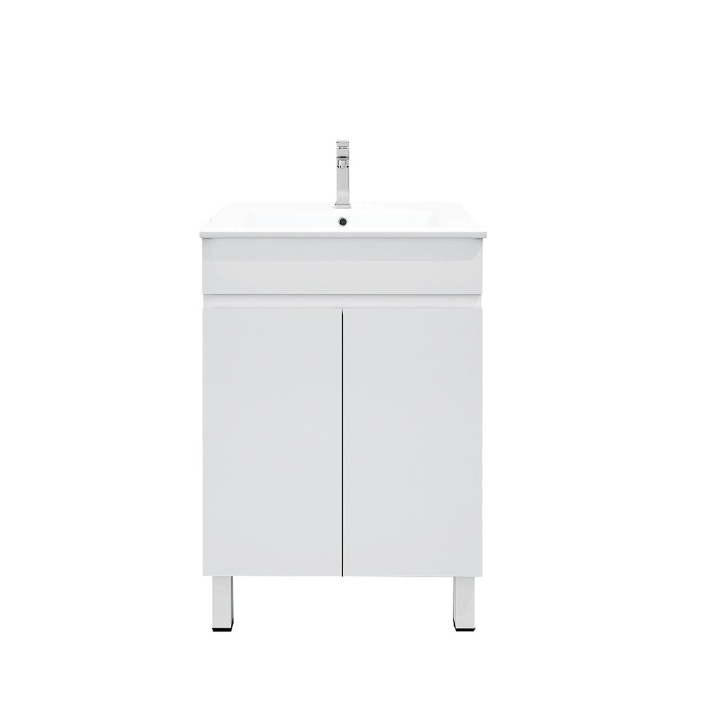 BIANCA 600mm PVC Slim Freestanding Vanity