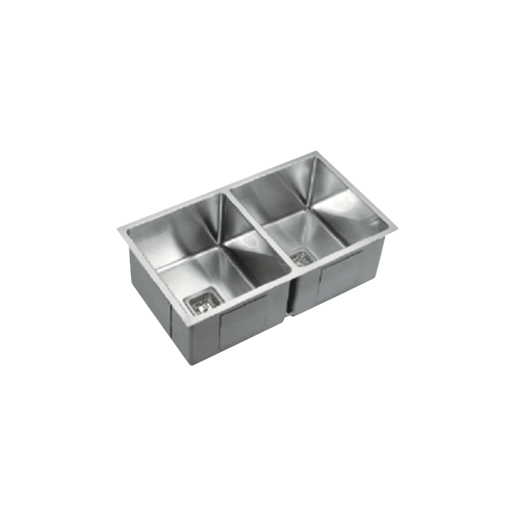 INOX DOUBLE UNIVERSAL SINK 865 x 440