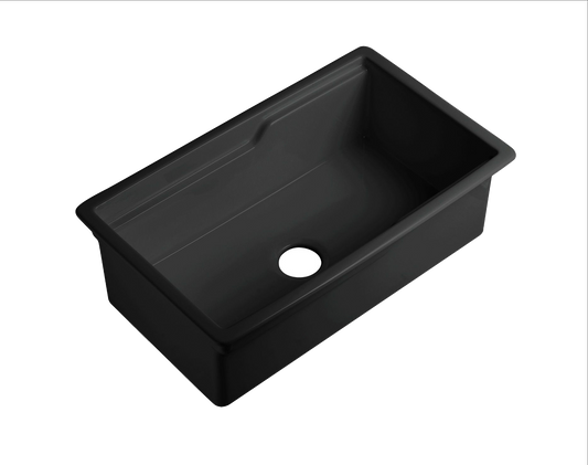 Vorona Fireclay Inset/Undermount Sink 813mm x 483mm x 255mm
