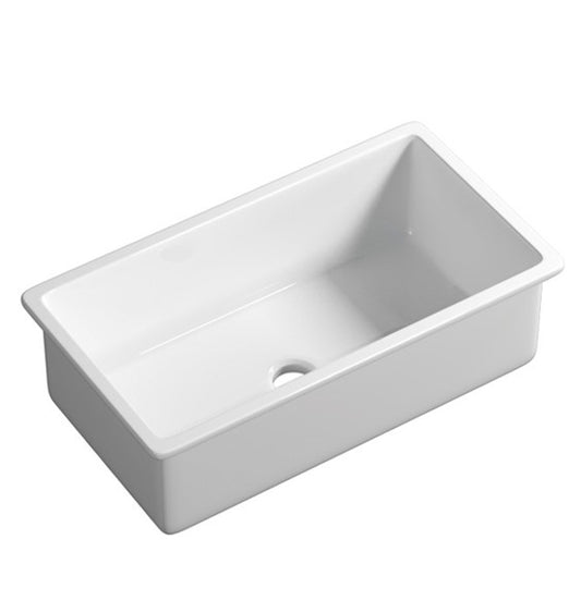 Procida Fireclay Inset/Undermount Sink 760mm x 459mm x 254mm