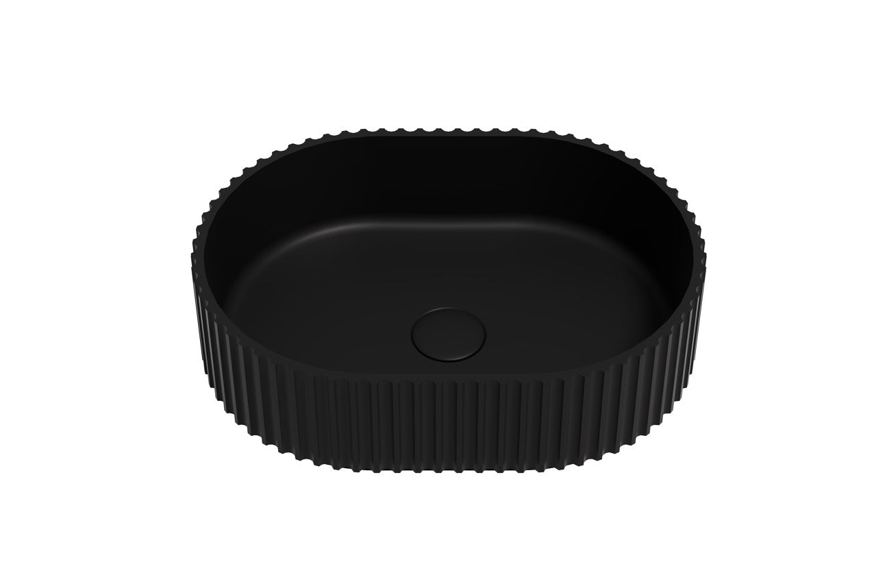 Ellips Fluted Solid Surface Above Counter Basin