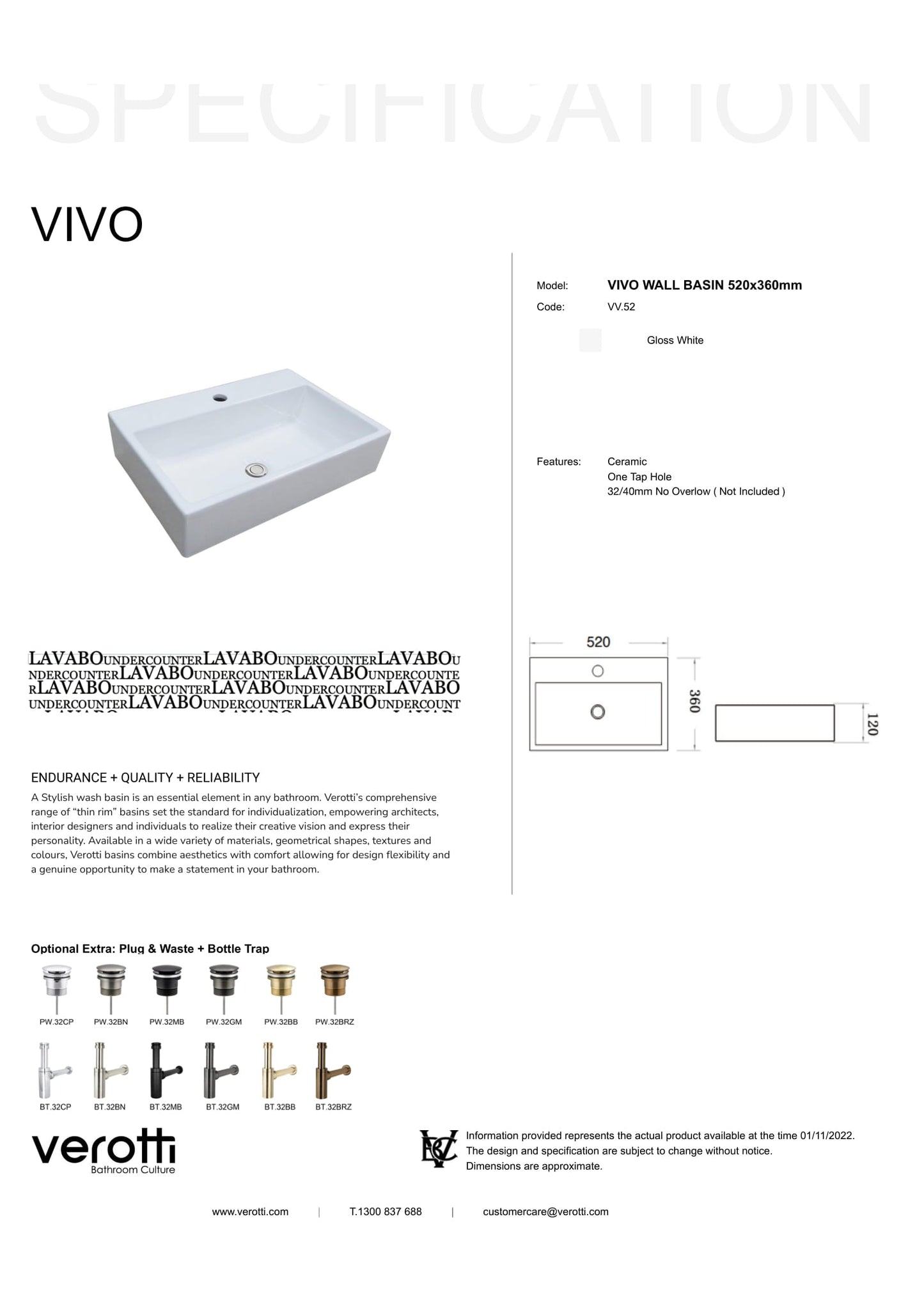 VIVO (W520, D360, H120)