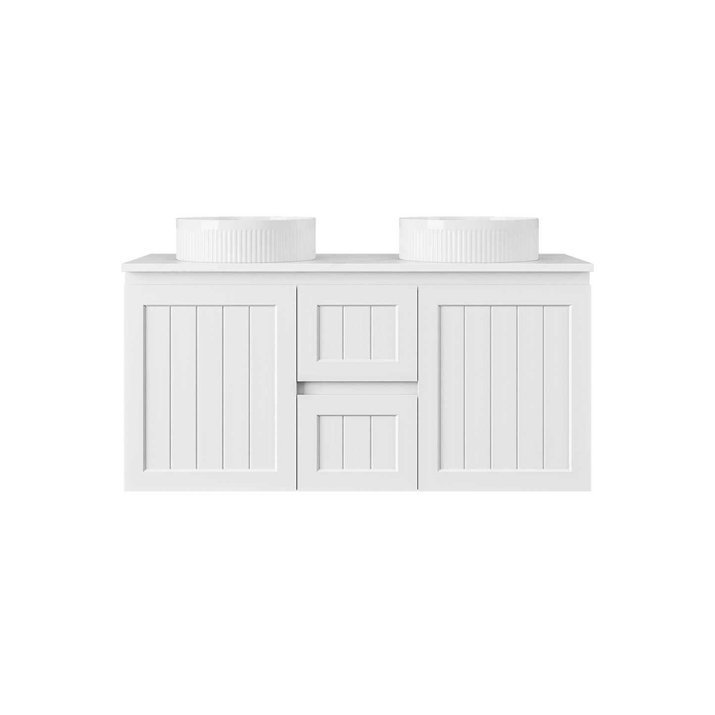 Archill Federation Wall Hung Matte White PVC Cabinet LK-FA124DW-MW
