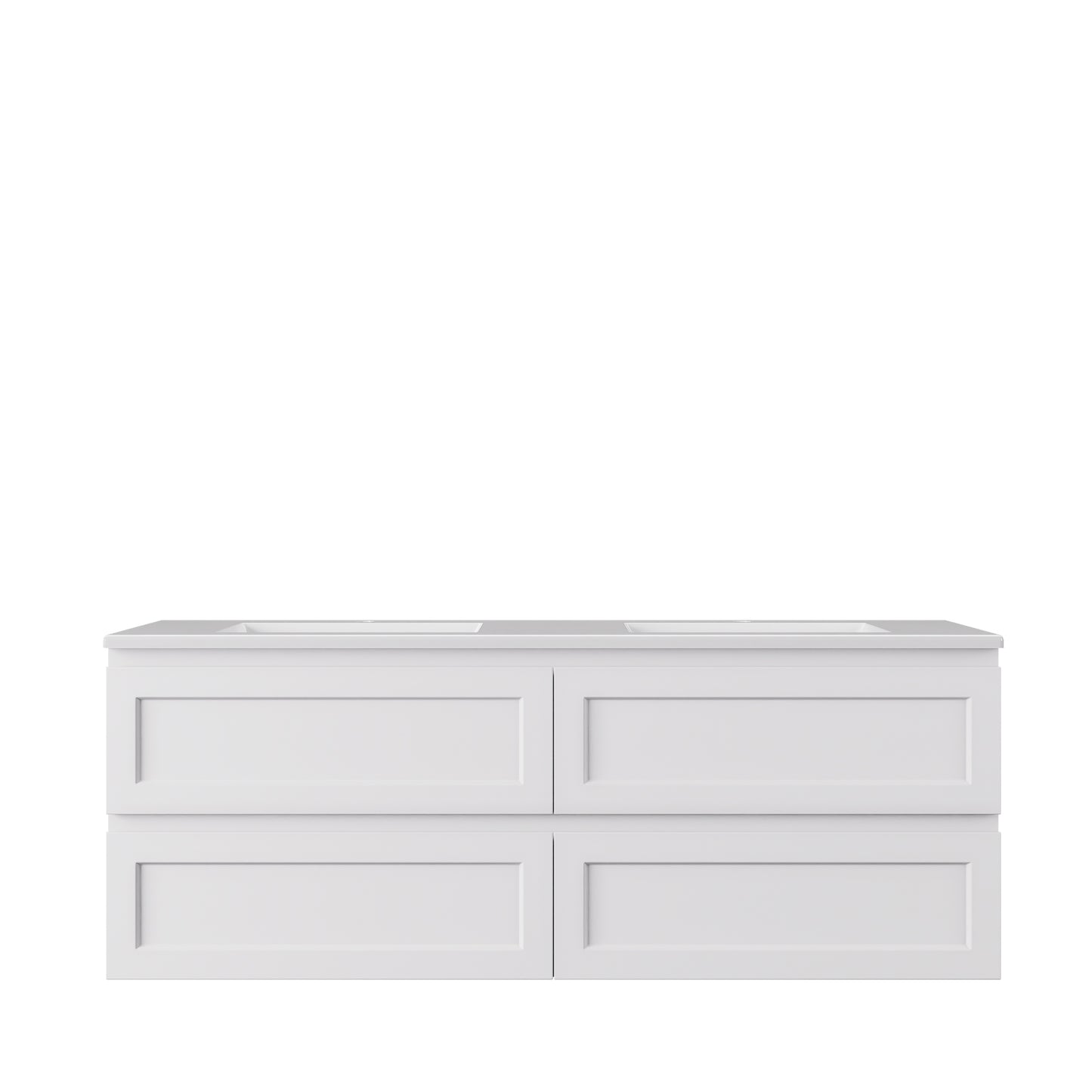 Hamilton Federation Wall Hung Cabinet Matte White LK-FH1550W-MW