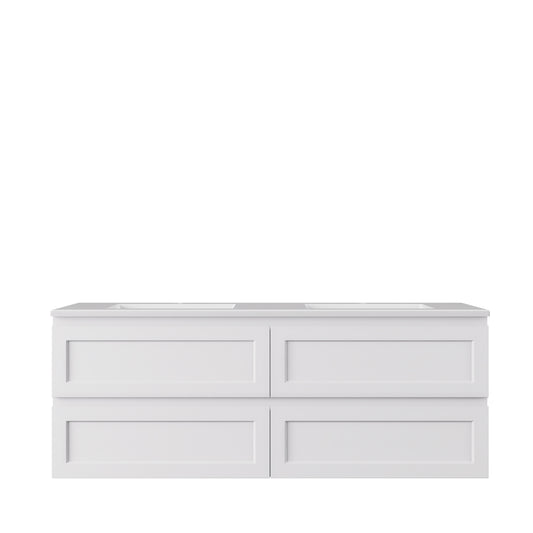 Hamilton Federation Wall Hung Cabinet Matte White LK-FH1550W-MW