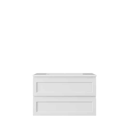Hamilton Federation Wall Hung Cabinet Matte White LK-FH900W-MW