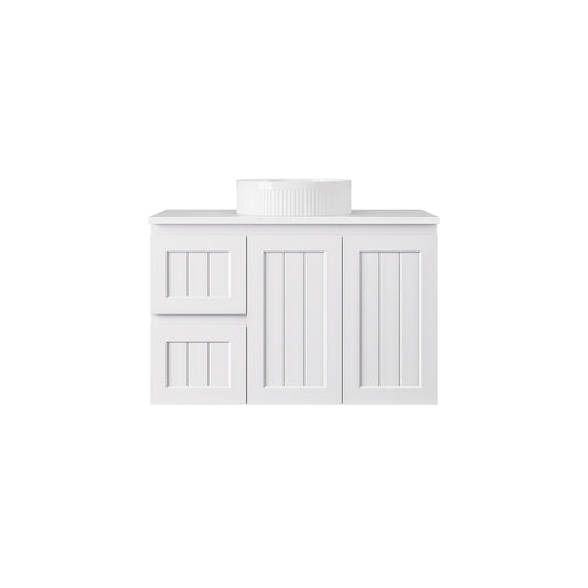 Archill Federation Wall Hung Matte White PVC Cabinet LK-FA94LW-MW