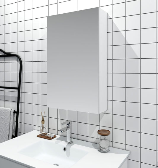 PVC Shaving Cabinet 450mm - Gloss White