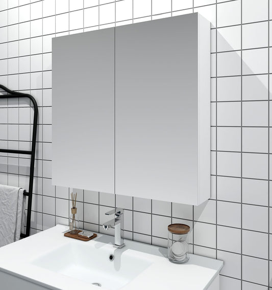 PVC Shaving Cabinet 600mm - Gloss White