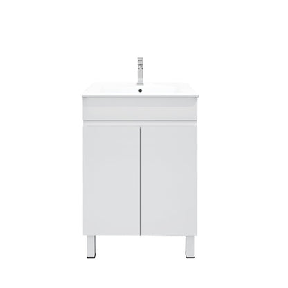 BIANCA 600mm PVC Slim Freestanding Vanity