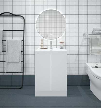 BIANCA 600mm MDF Slim Freestanding Vanity