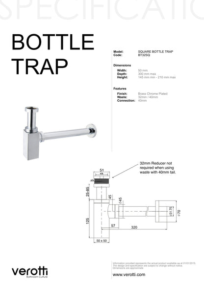 BOTTLE TRAP SQUARE