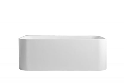 Bullion Ultra-Thin Back-to-Wall Bathtub - Gloss White 1500mm, 1700mm