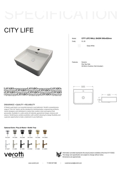 CITY LIFE (W500, D420, H130)