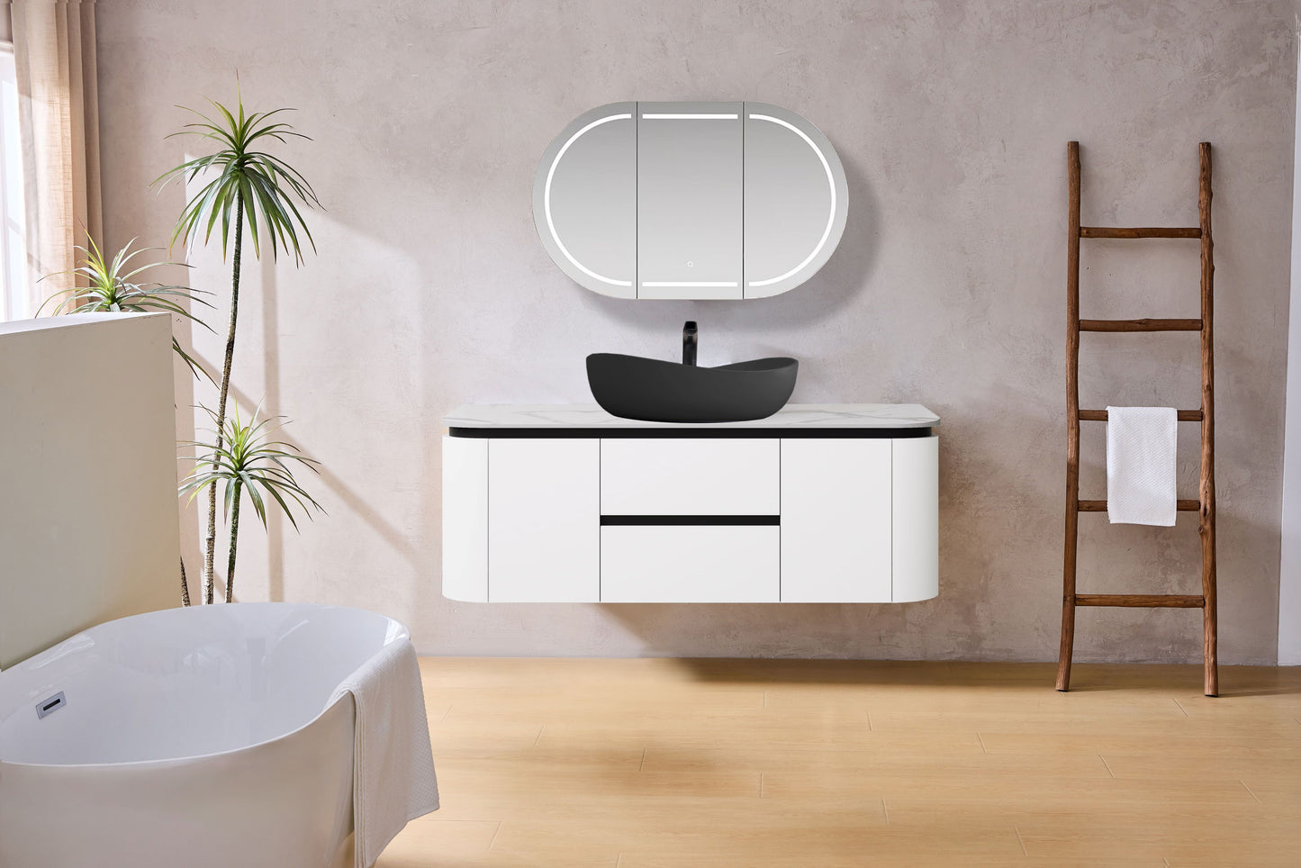 Devito Modern Wall Hung Vanity PVC Cabinet