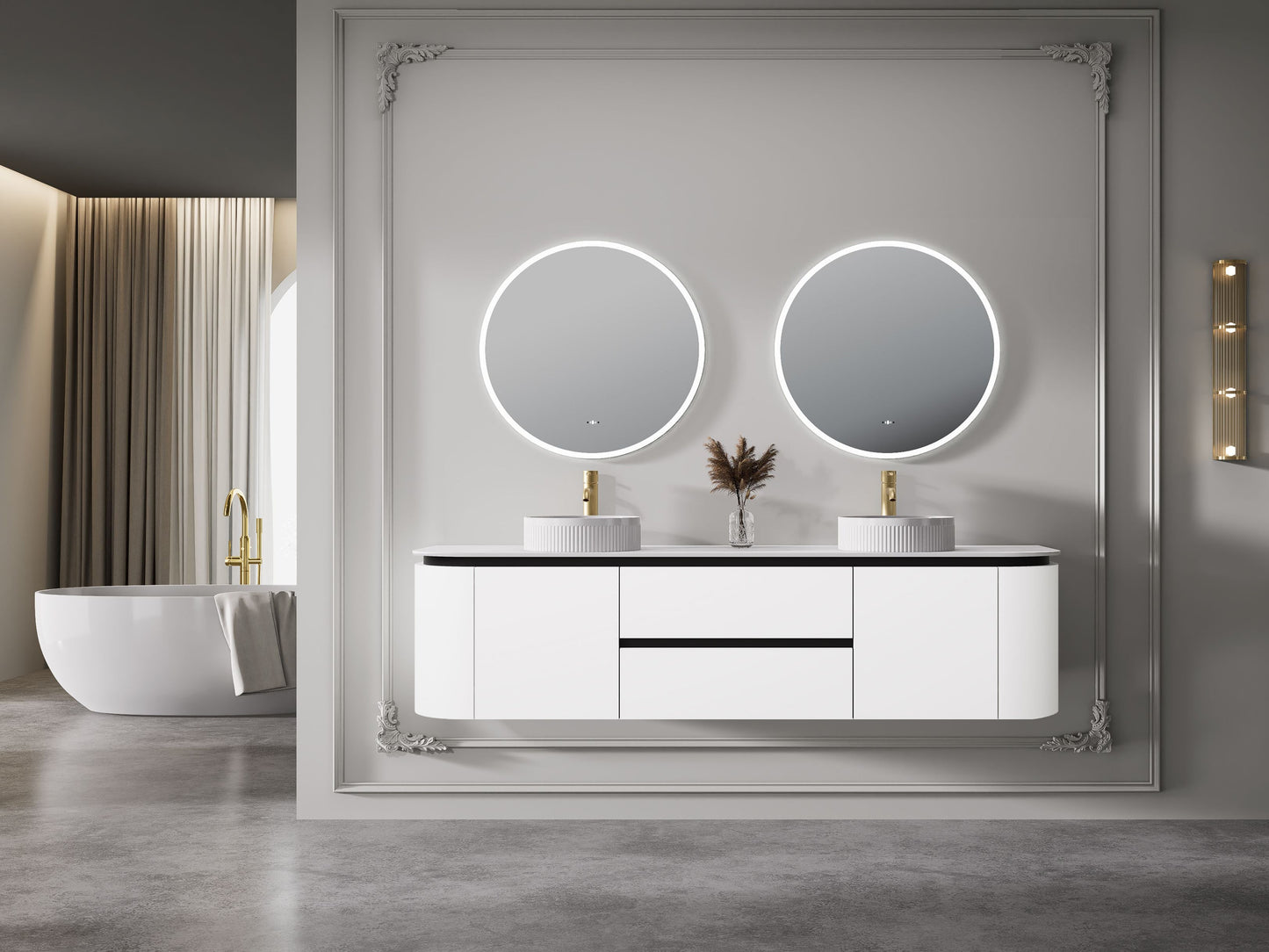 Devito Modern Wall Hung Vanity PVC Cabinet