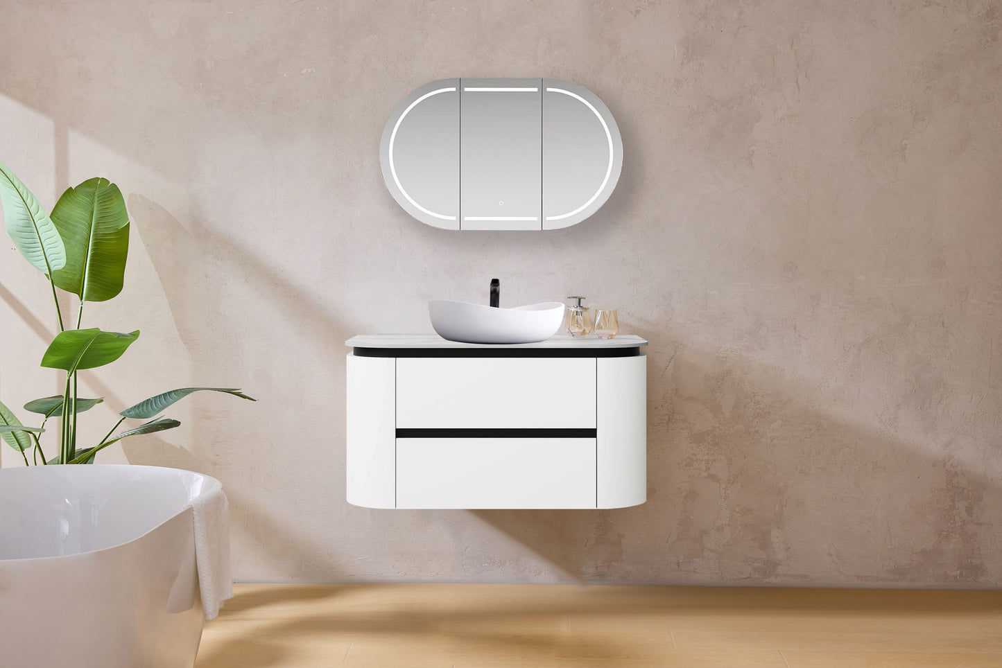 Devito Modern Wall Hung Vanity PVC Cabinet