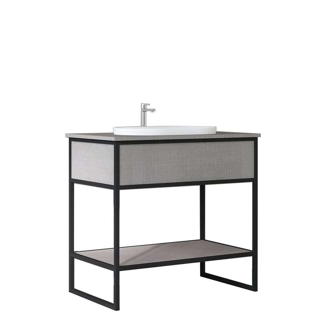 DIO 900mm Vanity Cabinet for Insert Basin - Costa Oak