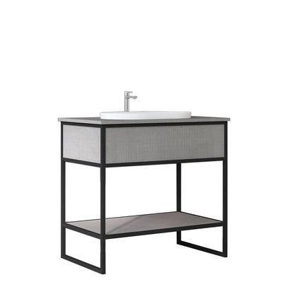 DIO 900mm Vanity Cabinet for Insert Basin - Costa Oak