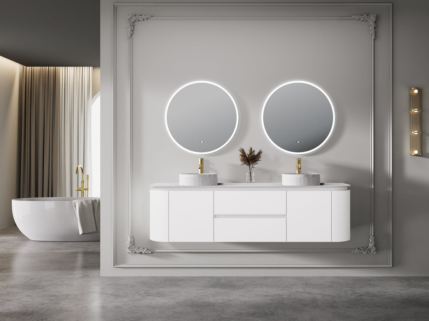 Devito Modern Wall Hung Vanity PVC Cabinet