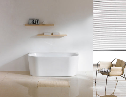 DOVER Back To Wall Free Standing Overflow Bath LK-DV1400OF-MW