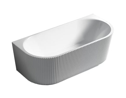 BINGIE Fluted Skirt Back to Wall Bath LK-FBG1500GW/MW
