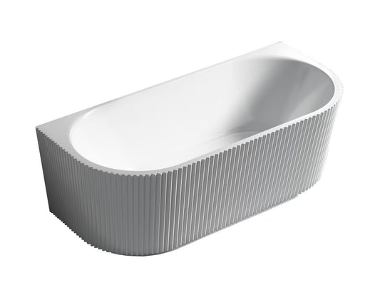 BINGIE Fluted Skirt Back to Wall Bath LK-FBG1500GW/MW