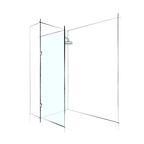 Verotti Home Frameless Fixed Panel