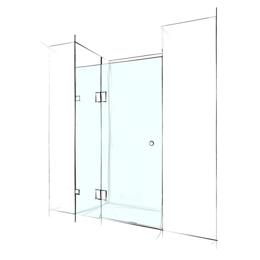 Custom Frameless Wall-To-Wall (2 Panels)