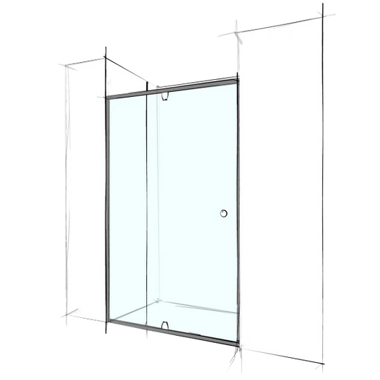 Custom Semi-Frameless Wall-To-Wall (2 Panels)
