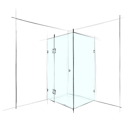 Custom Frameless Square Corner Set-In