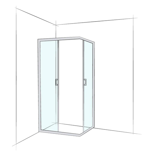 Custom Framed Sliding Corner Set-In (Corner Door Sliding)