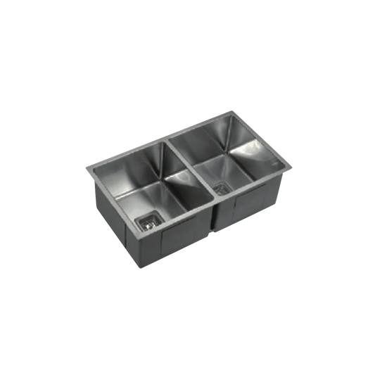 INOX DOUBLE UNIVERSAL SINK 865 x 440