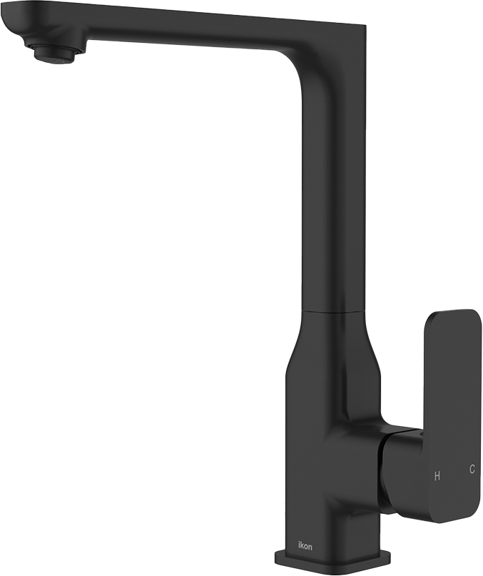 Seto Sink Mixer Matte Black / Rose Gold Handle