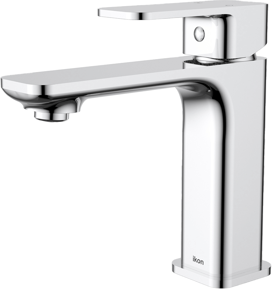 Seto Basin Mixer High Rise Matte Black / Rose Gold Handle