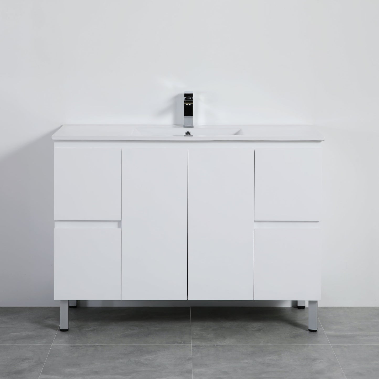 Alpha Free Standing Vanity with soft closing