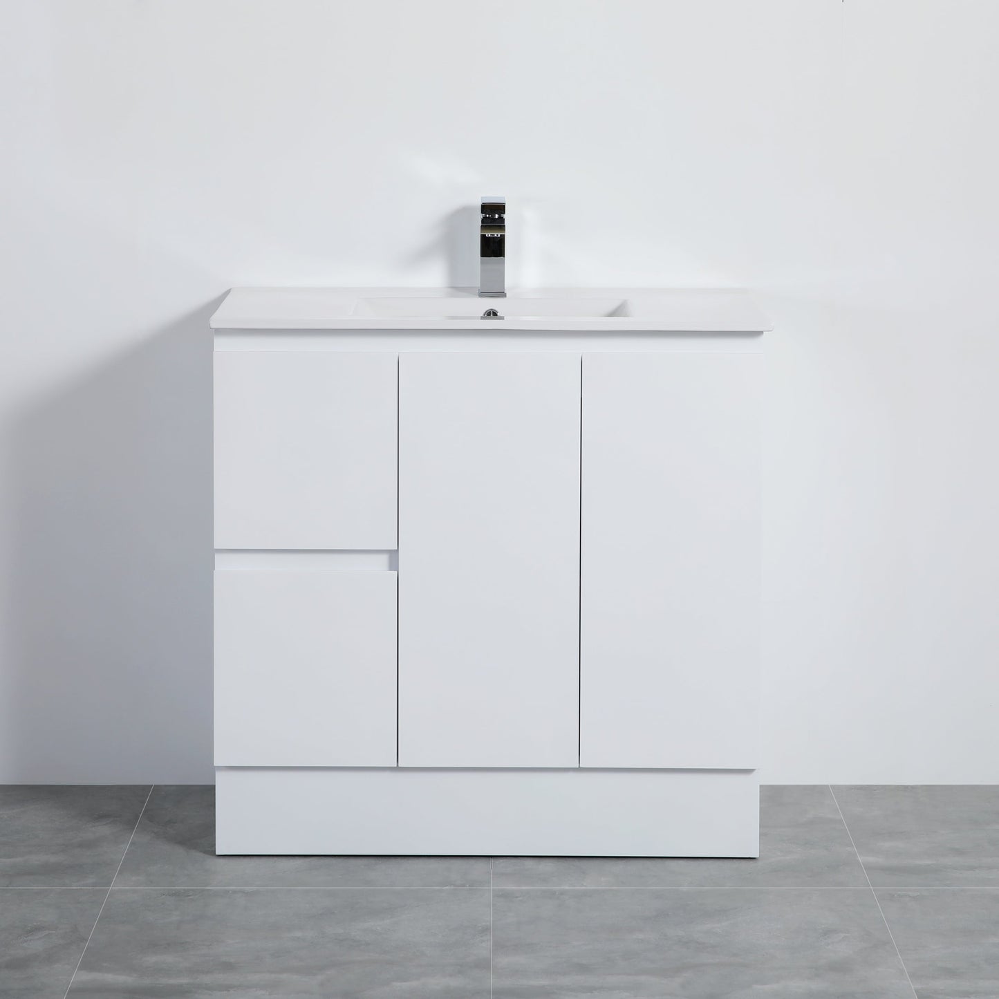 Alpha Free Standing Vanity with soft closing