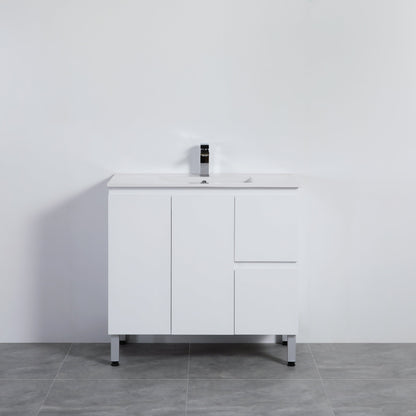 Alpha Ensuite Free Standing Vanity with soft closing