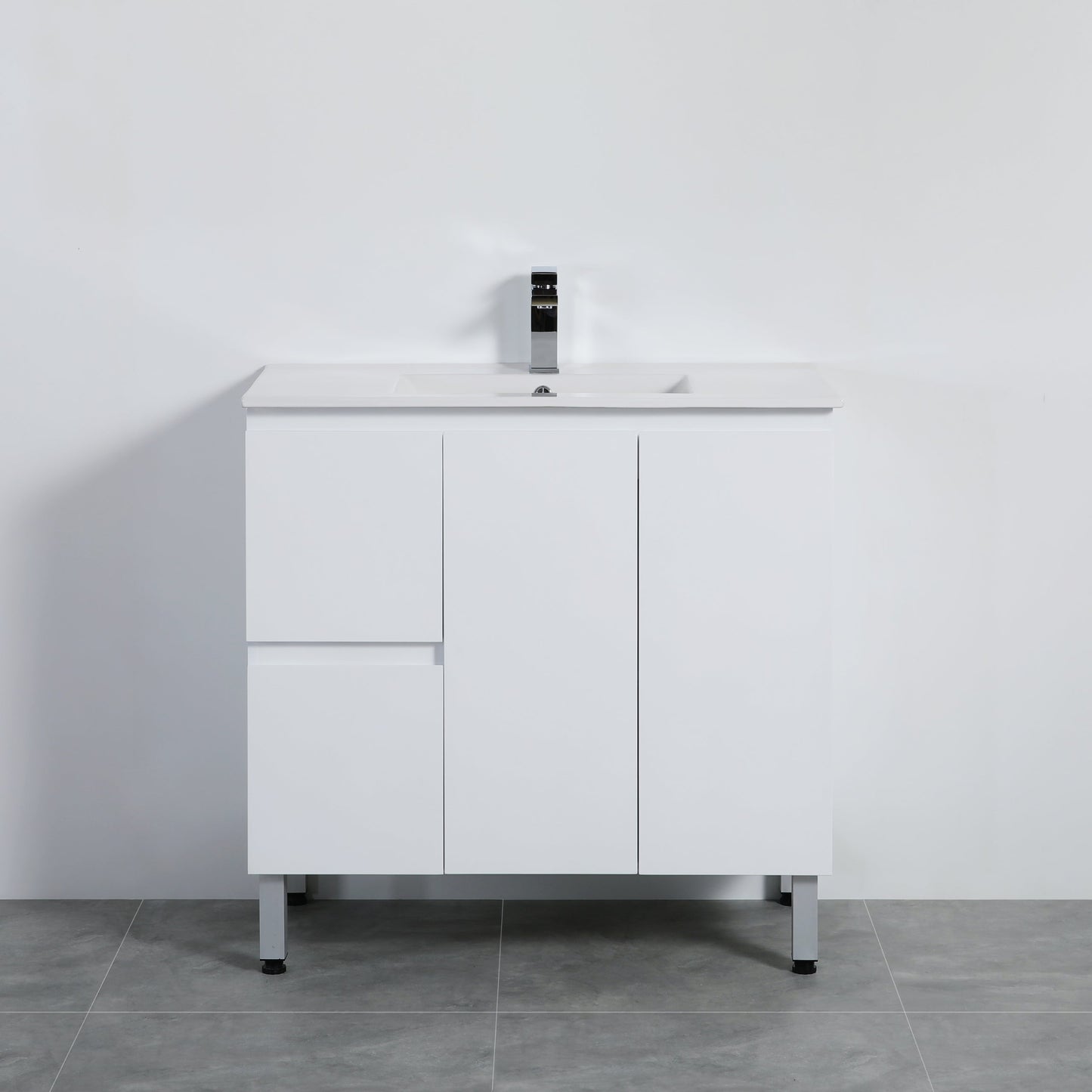 Alpha Free Standing Vanity with soft closing