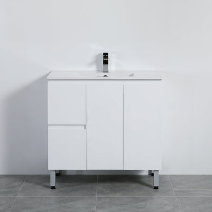 Alpha Free Standing Vanity with soft closing