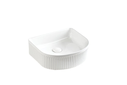 Arco Flueted Fine Ceramic Above Counter Basin