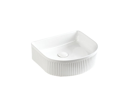 Arco Flueted Fine Ceramic Above Counter Basin