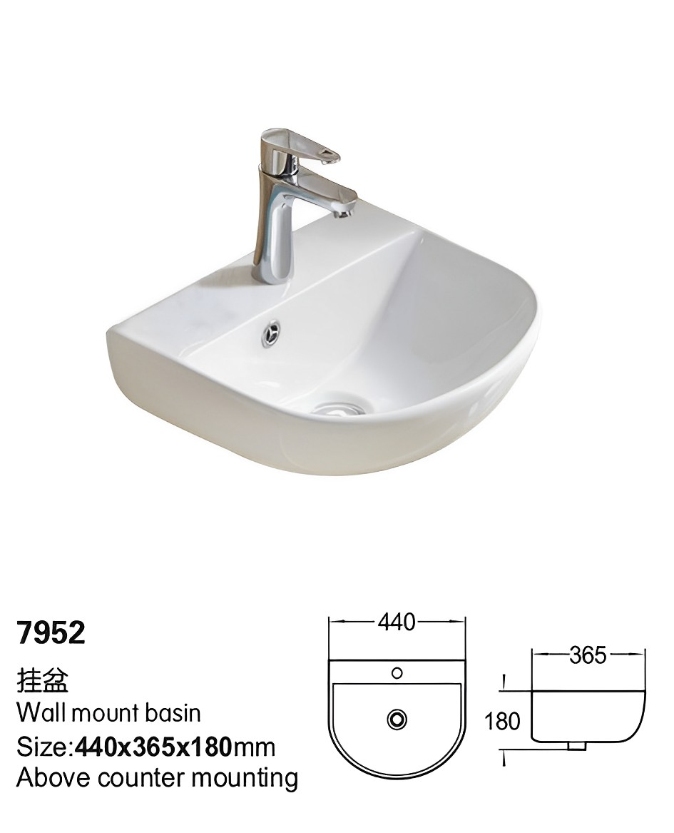 Carrida Fine Ceramic Wall Hung Basin