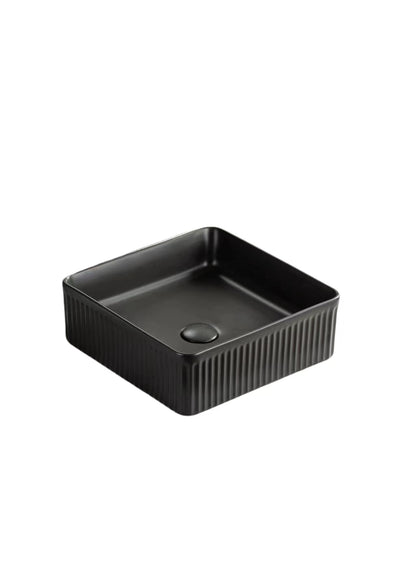 Crete Flueted Fine Ceramic Above Counter Basin