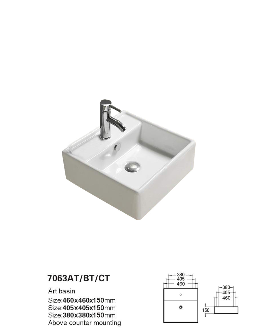 Crete Fine Ceramic Wall Hung /Above Basin