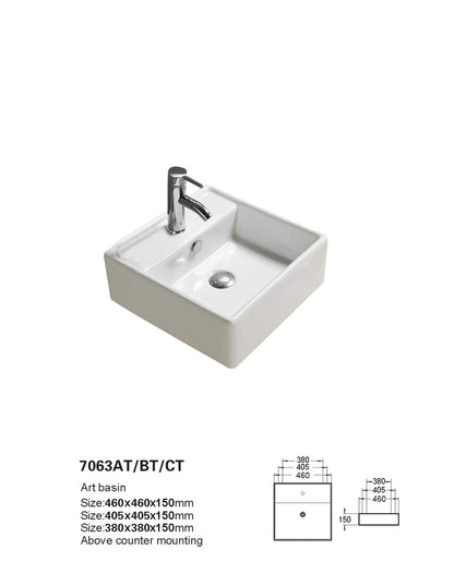 Crete Fine Ceramic Wall Hung /Above Basin