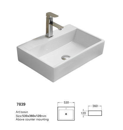 Crete Fine Ceramic Wall Hung /Above Basin