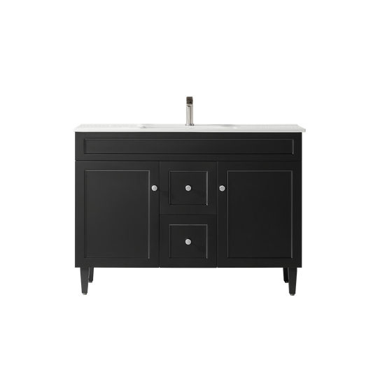 Harold Federation Free Standing Cabinet Matte Black LK-FH124DL-MB