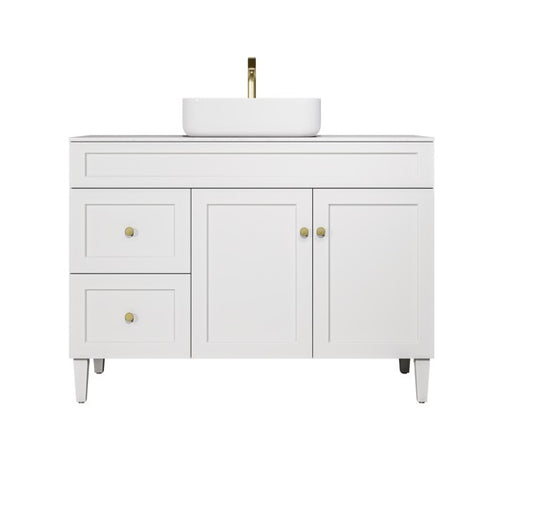 Harold Federation Free Standing Cabinet Matte White LK-FH124LL-MW