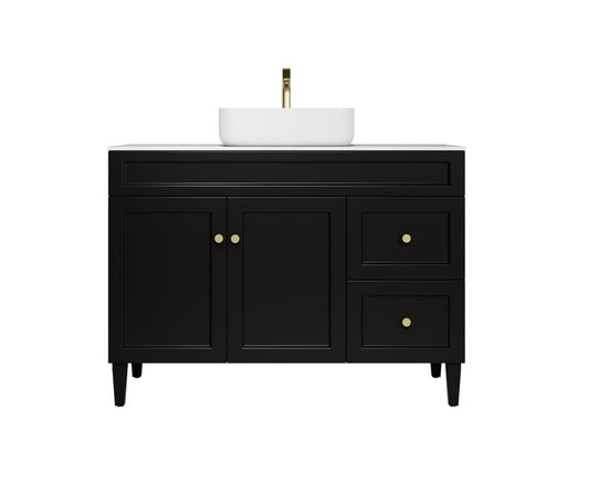 Harold Federation Free Standing Cabinet Matte Black LK-FH124RL-MB